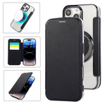 Ốp lưng điện thoại da thuần chay mạ nam châm siêu mỏng, dành cho iPhone 16 Pro, iPhone 16 Plus, iPhone 16, iPhone 15 Pro Max, iPhone 15 Pro, iPhone 15 Plus / 14 Plus