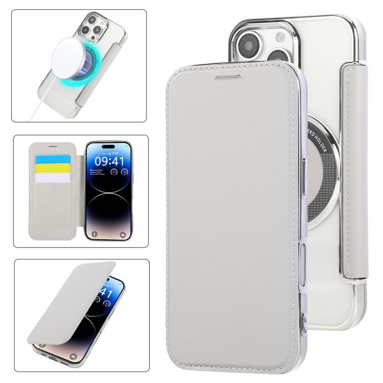 Ốp lưng điện thoại da thuần chay mạ nam châm siêu mỏng, dành cho iPhone 16 Pro, iPhone 16 Plus, iPhone 16, iPhone 15 Pro Max, iPhone 15 Pro, iPhone 15 Plus / 14 Plus
