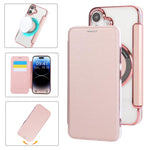 Ốp lưng điện thoại da thuần chay mạ nam châm siêu mỏng, dành cho iPhone 16 Pro, iPhone 16 Plus, iPhone 16, iPhone 15 Pro Max, iPhone 15 Pro, iPhone 15 Plus / 14 Plus