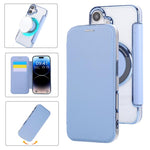 Ốp lưng điện thoại da thuần chay mạ nam châm siêu mỏng, dành cho iPhone 16 Pro, iPhone 16 Plus, iPhone 16, iPhone 15 Pro Max, iPhone 15 Pro, iPhone 15 Plus / 14 Plus