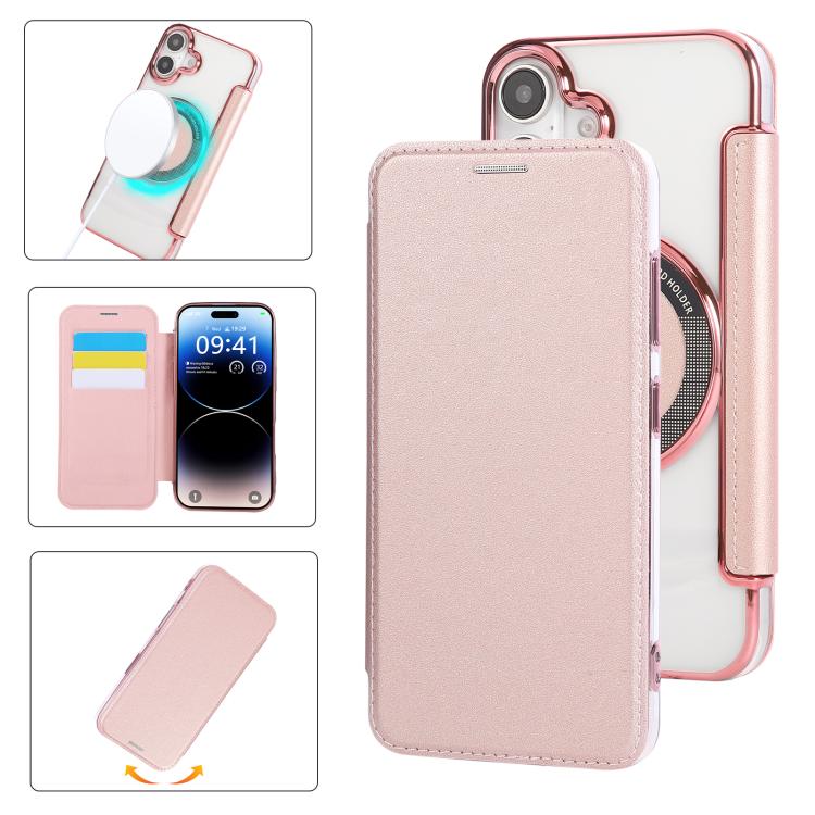 Ốp lưng điện thoại da thuần chay mạ nam châm siêu mỏng, dành cho iPhone 16 Pro, iPhone 16 Plus, iPhone 16, iPhone 15 Pro Max, iPhone 15 Pro, iPhone 15 Plus / 14 Plus