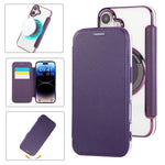 Ốp lưng điện thoại da thuần chay mạ nam châm siêu mỏng, dành cho iPhone 16 Pro, iPhone 16 Plus, iPhone 16, iPhone 15 Pro Max, iPhone 15 Pro, iPhone 15 Plus / 14 Plus