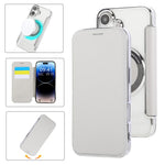 Ốp lưng điện thoại da thuần chay mạ nam châm siêu mỏng, dành cho iPhone 16 Pro, iPhone 16 Plus, iPhone 16, iPhone 15 Pro Max, iPhone 15 Pro, iPhone 15 Plus / 14 Plus