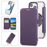 Ốp lưng điện thoại da thuần chay mạ nam châm siêu mỏng, dành cho iPhone 16 Pro, iPhone 16 Plus, iPhone 16, iPhone 15 Pro Max, iPhone 15 Pro, iPhone 15 Plus / 14 Plus