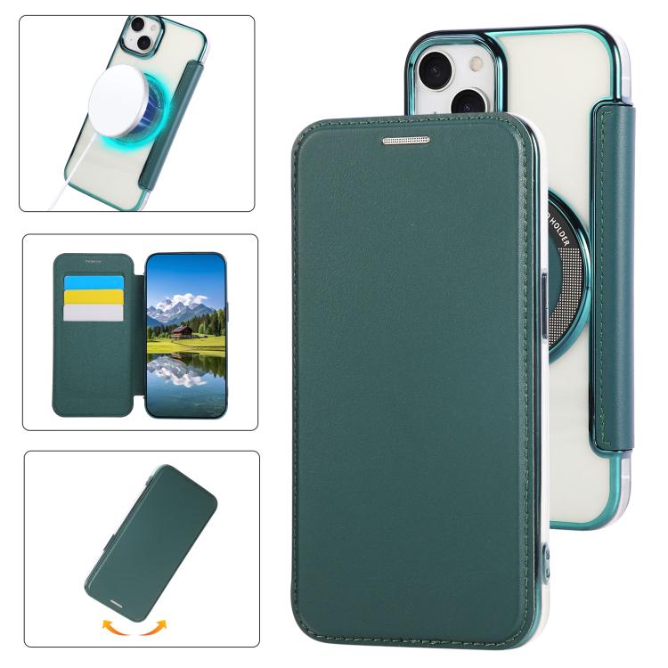 Ốp lưng điện thoại da thuần chay mạ nam châm siêu mỏng, dành cho iPhone 15, iPhone 14 / 13, iPhone 14 Pro, iPhone 14 Pro Max, iPhone 13 Pro Max, iPhone 13 Pro