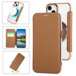 Ốp lưng điện thoại da thuần chay mạ nam châm siêu mỏng, dành cho iPhone 15, iPhone 14 / 13, iPhone 14 Pro, iPhone 14 Pro Max, iPhone 13 Pro Max, iPhone 13 Pro