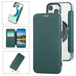 Ốp lưng điện thoại da thuần chay mạ nam châm siêu mỏng, dành cho iPhone 15, iPhone 14 / 13, iPhone 14 Pro, iPhone 14 Pro Max, iPhone 13 Pro Max, iPhone 13 Pro