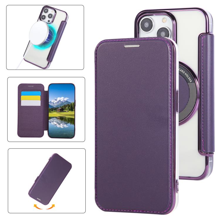 Ốp lưng điện thoại da thuần chay mạ nam châm siêu mỏng, dành cho iPhone 15, iPhone 14 / 13, iPhone 14 Pro, iPhone 14 Pro Max, iPhone 13 Pro Max, iPhone 13 Pro