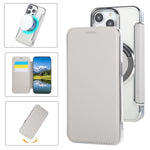Ốp lưng điện thoại da thuần chay mạ nam châm siêu mỏng, dành cho iPhone 15, iPhone 14 / 13, iPhone 14 Pro, iPhone 14 Pro Max, iPhone 13 Pro Max, iPhone 13 Pro
