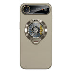 Ốp lưng điện thoại nam châm có giá đỡ xoay camera PC bóng, dành cho iPhone 17 Pro Max, iPhone 17 Pro, iPhone 17, iPhone Air, iPhone 16 Pro Max, iPhone 16 Pro