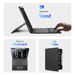 DUX DUCIS DK Series Backlight Magnetic Wireless Keyboard Vegan Leather Tablet Case, For iPad Pro 13 2025 / 2024, For iPad Pro 11 2025 / 2024, For iPad 2025 / 2022, For iPad Air 11 2025 / 2024, For iPad Air 13 2025 / 2024                                ...