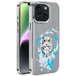 Ốp lưng điện thoại bằng da thuần chay thêu graffiti, có nam châm điện phân, cho iPhone 14 Plus, iPhone 14, iPhone 14 Pro, iPhone 14 Pro Max