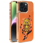 Ốp lưng điện thoại bằng da thuần chay thêu graffiti, có nam châm điện phân, cho iPhone 14 Plus, iPhone 14, iPhone 14 Pro, iPhone 14 Pro Max