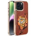 Ốp lưng điện thoại bằng da thuần chay thêu graffiti, có nam châm điện phân, cho iPhone 14 Plus, iPhone 14, iPhone 14 Pro, iPhone 14 Pro Max