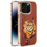 Ốp lưng điện thoại bằng da thuần chay thêu graffiti, có nam châm điện phân, cho iPhone 14 Plus, iPhone 14, iPhone 14 Pro, iPhone 14 Pro Max