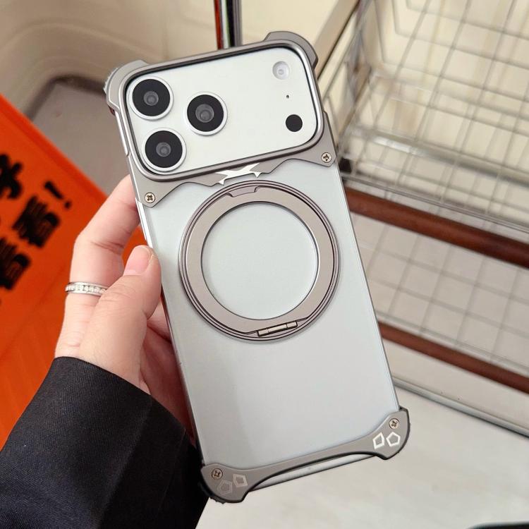 Ốp lưng điện thoại nam châm không viền khung màu nguyên bản Jaguar xoay 360 độ, cho iPhone 17 Pro Max, iPhone 17 Pro