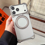 Ốp lưng điện thoại nam châm không viền khung màu nguyên bản Jaguar xoay 360 độ, cho iPhone 17 Pro Max, iPhone 17 Pro