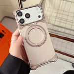 Ốp lưng điện thoại nam châm không viền khung màu nguyên bản Jaguar xoay 360 độ, cho iPhone 17 Pro Max, iPhone 17 Pro