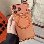 Ốp lưng điện thoại nam châm không viền khung màu nguyên bản Jaguar xoay 360 độ, cho iPhone 17 Pro Max, iPhone 17 Pro