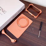 Ốp lưng điện thoại nam châm không viền khung màu nguyên bản Jaguar xoay 360 độ, cho iPhone 17 Pro Max, iPhone 17 Pro
