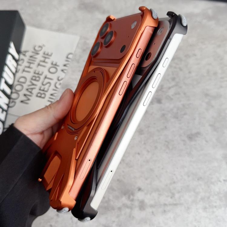 Ốp lưng điện thoại nam châm không viền khung kim loại xe đua xoay 360 độ, cho iPhone 17 Pro Max, iPhone 17 Pro