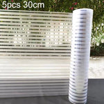 5 cái/gói Miếng dán kính mờ sọc chống va chạm hút tĩnh điện, Sọc nhỏ 30cm x 1m, Sọc nhỏ 40cm x 1m, Sọc nhỏ 50cm x 1m, Sọc lớn 30cm x 1m, Sọc lớn 40cm x 1m, Sọc lớn 50cm x 1m