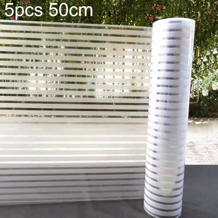5 cái/gói Miếng dán kính mờ sọc chống va chạm hút tĩnh điện, Sọc nhỏ 30cm x 1m, Sọc nhỏ 40cm x 1m, Sọc nhỏ 50cm x 1m, Sọc lớn 30cm x 1m, Sọc lớn 40cm x 1m, Sọc lớn 50cm x 1m