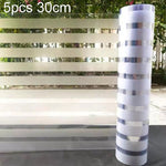 5 cái/gói Miếng dán kính mờ sọc chống va chạm hút tĩnh điện, Sọc nhỏ 30cm x 1m, Sọc nhỏ 40cm x 1m, Sọc nhỏ 50cm x 1m, Sọc lớn 30cm x 1m, Sọc lớn 40cm x 1m, Sọc lớn 50cm x 1m