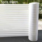 5 cái/gói Miếng dán kính mờ sọc chống va chạm hút tĩnh điện, Sọc nhỏ 30cm x 1m, Sọc nhỏ 40cm x 1m, Sọc nhỏ 50cm x 1m, Sọc lớn 30cm x 1m, Sọc lớn 40cm x 1m, Sọc lớn 50cm x 1m