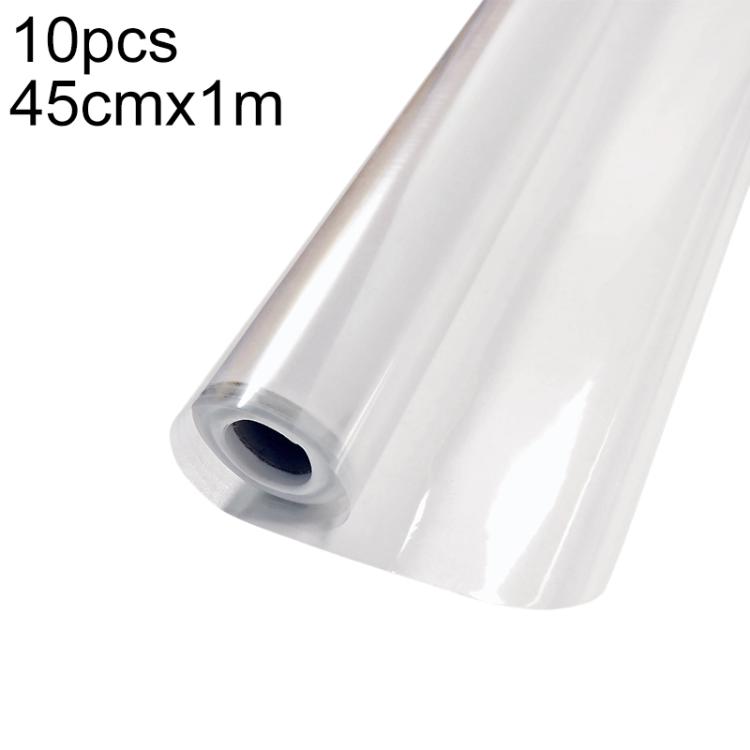 10 cái/gói Màng bảo vệ tường trong suốt không để lại cặn hút tĩnh điện, rộng 45cm x dài 1m, rộng 45cm x dài 2m, rộng 45cm x dài 3m, rộng 45cm x dài 5m, rộng 45cm x dài 10m