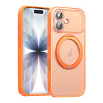 Ốp lưng điện thoại bằng da thuần chay có nam châm với chân đế xoay 360 độ, cho iPhone 17 Pro Max, iPhone 17 Pro, iPhone 17