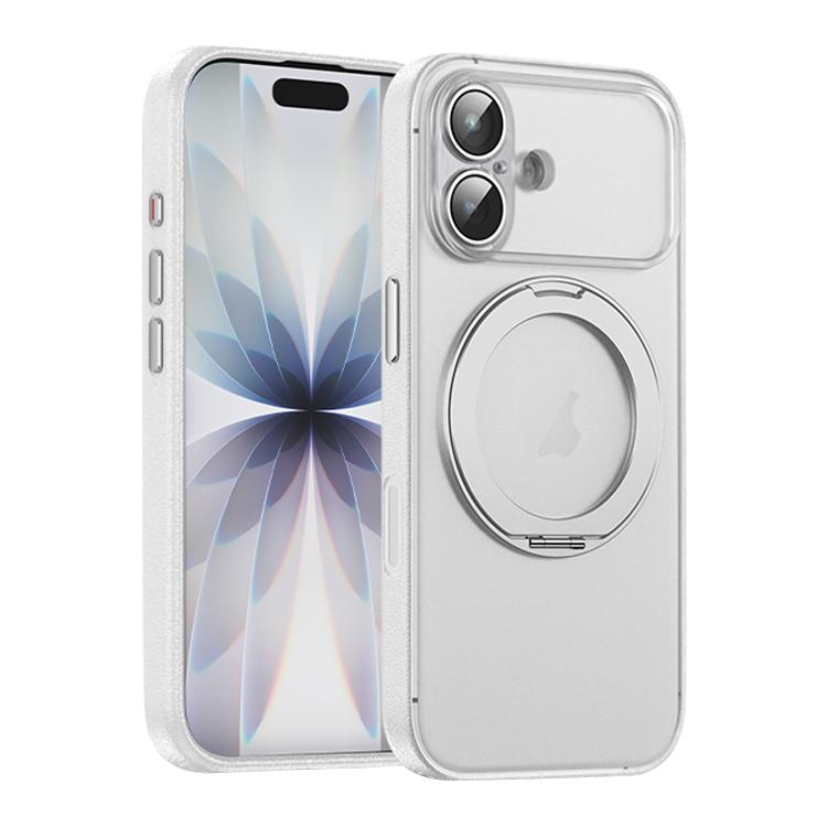 Ốp lưng điện thoại bằng da thuần chay có nam châm với chân đế xoay 360 độ, cho iPhone 17 Pro Max, iPhone 17 Pro, iPhone 17