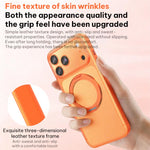 Ốp lưng điện thoại bằng da thuần chay có nam châm với chân đế xoay 360 độ, cho iPhone 17 Pro Max, iPhone 17 Pro, iPhone 17