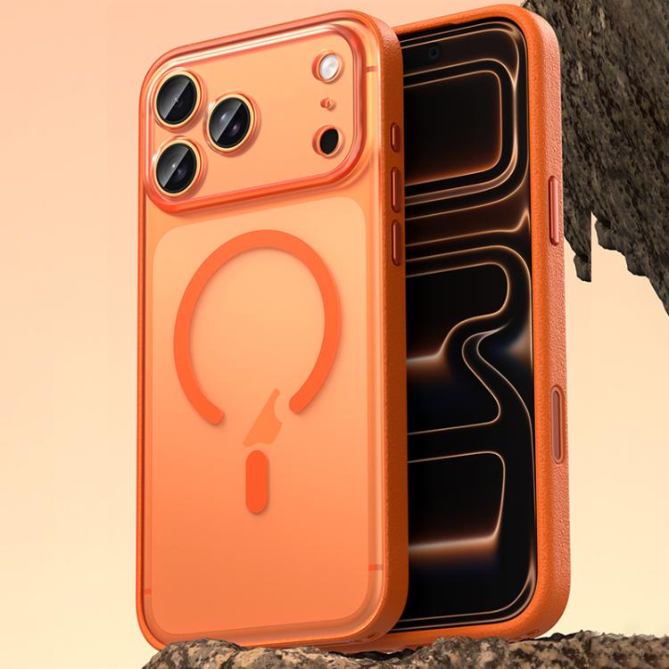 Ốp lưng điện thoại bằng da thuần chay có nam châm, cho iPhone 17 Pro Max, iPhone 17 Pro, iPhone 17