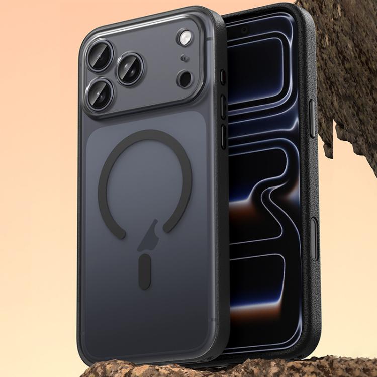 Ốp lưng điện thoại bằng da thuần chay có nam châm, cho iPhone 17 Pro Max, iPhone 17 Pro, iPhone 17