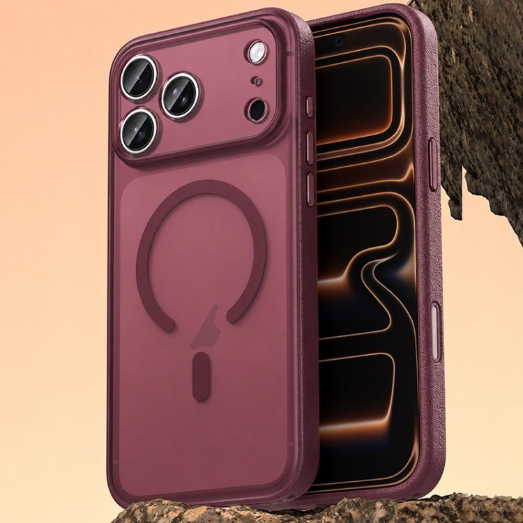 Ốp lưng điện thoại bằng da thuần chay có nam châm, cho iPhone 17 Pro Max, iPhone 17 Pro, iPhone 17