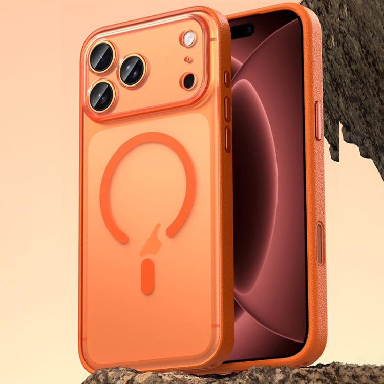 Ốp lưng điện thoại bằng da thuần chay có nam châm, cho iPhone 17 Pro Max, iPhone 17 Pro, iPhone 17