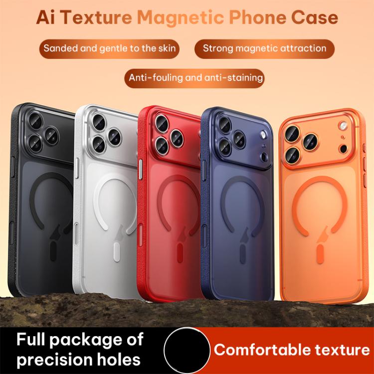Ốp lưng điện thoại bằng da thuần chay có nam châm, cho iPhone 17 Pro Max, iPhone 17 Pro, iPhone 17