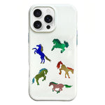Rounded Edge IMD Pattern TPU Phone Case, For iPhone 16 Pro Max, For iPhone 16 Pro, For iPhone 16