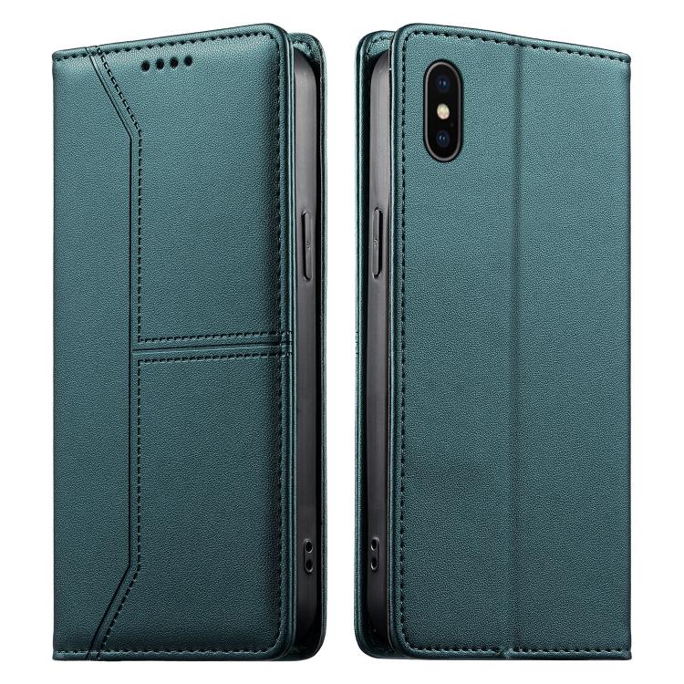 Bao da điện thoại vegan có nam châm RFID đường may nổi, dành cho iPhone X / XS, iPhone XR, iPhone XS Max, iPhone 8 Plus / 7 Plus