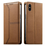 Bao da điện thoại vegan có nam châm RFID đường may nổi, dành cho iPhone X / XS, iPhone XR, iPhone XS Max, iPhone 8 Plus / 7 Plus