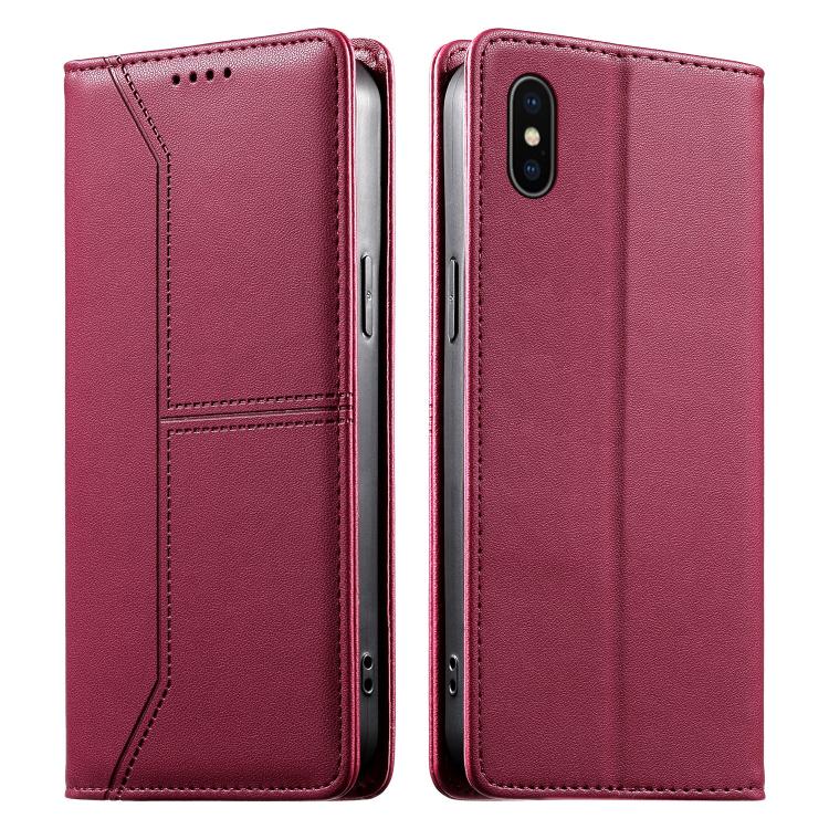 Bao da điện thoại vegan có nam châm RFID đường may nổi, dành cho iPhone X / XS, iPhone XR, iPhone XS Max, iPhone 8 Plus / 7 Plus
