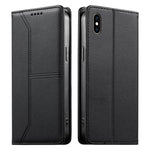 Bao da điện thoại vegan có nam châm RFID đường may nổi, dành cho iPhone X / XS, iPhone XR, iPhone XS Max, iPhone 8 Plus / 7 Plus