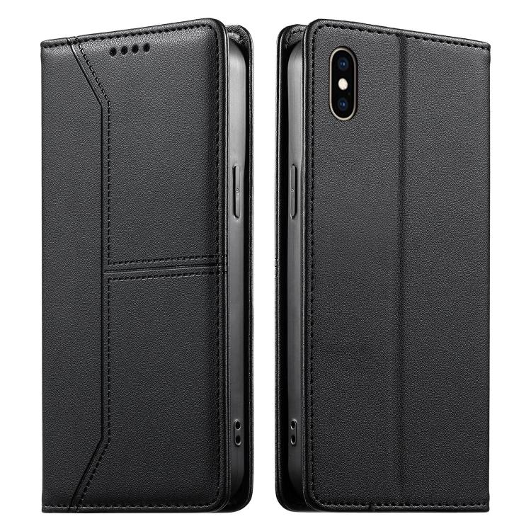 Bao da điện thoại vegan có nam châm RFID đường may nổi, dành cho iPhone X / XS, iPhone XR, iPhone XS Max, iPhone 8 Plus / 7 Plus