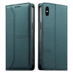 Bao da điện thoại vegan có nam châm RFID đường may nổi, dành cho iPhone X / XS, iPhone XR, iPhone XS Max, iPhone 8 Plus / 7 Plus