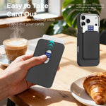 Ốp lưng điện thoại túi đựng thẻ từ tính Mocome trơn, dành cho iPhone 17 Pro Max, dành cho iPhone 17 Pro