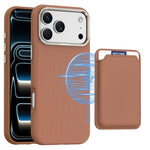 Ốp lưng điện thoại túi đựng thẻ từ tính Mocome trơn, dành cho iPhone 17 Pro Max, dành cho iPhone 17 Pro