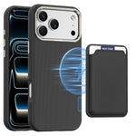 Ốp lưng điện thoại túi đựng thẻ từ tính Mocome trơn, dành cho iPhone 17 Pro Max, dành cho iPhone 17 Pro