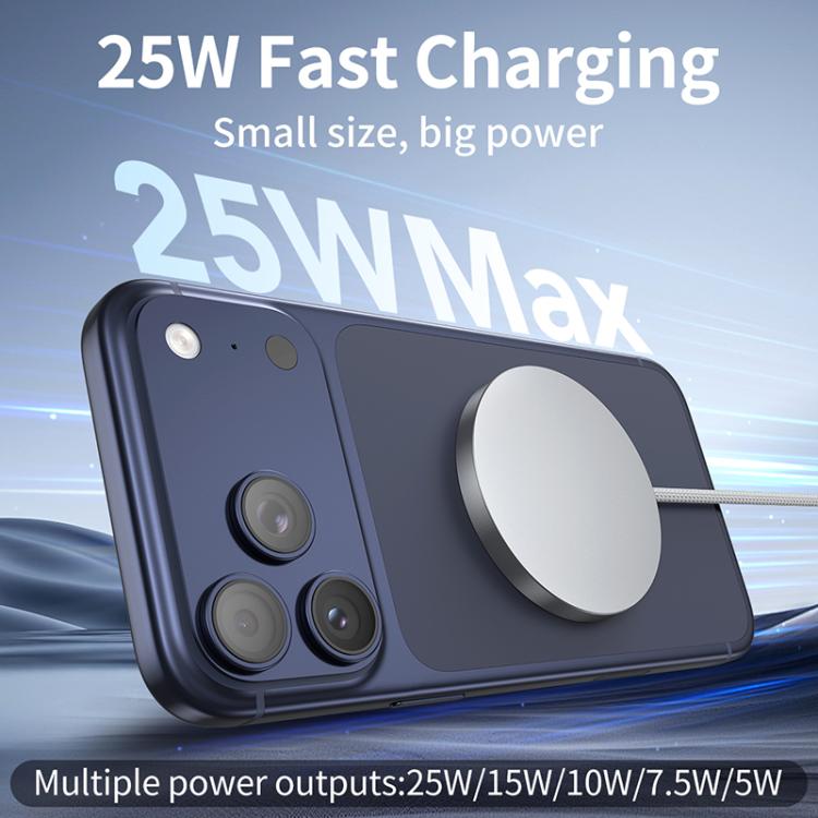Sạc không dây từ tính di động QI2 25W giao diện USB-C / Type-C