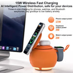 Loa Bluetooth đa năng ZGA WX08 15W, sạc không dây cho điện thoại và đồng hồ, WX08